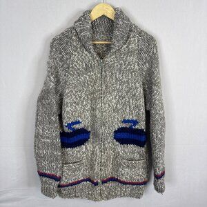 Vintage Mary Maxim Men Curling Sweater Cowichan Men M/L